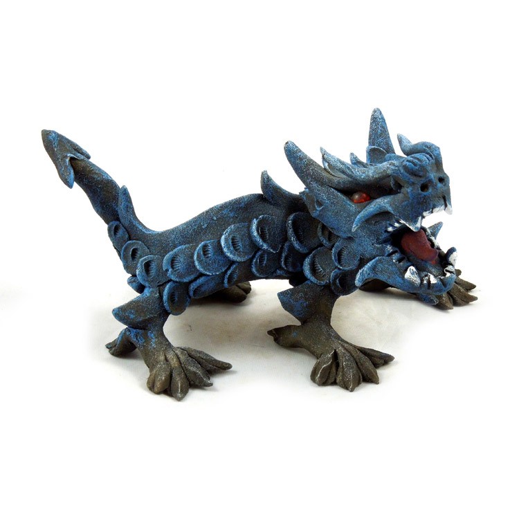 Chinesischer Drache klein blau