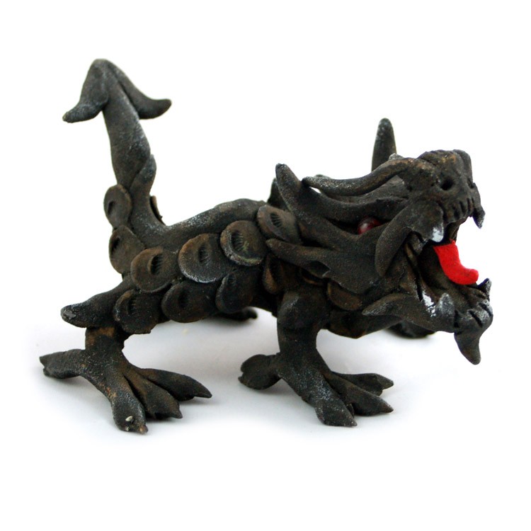 Chinesischer Drache klein schwarz