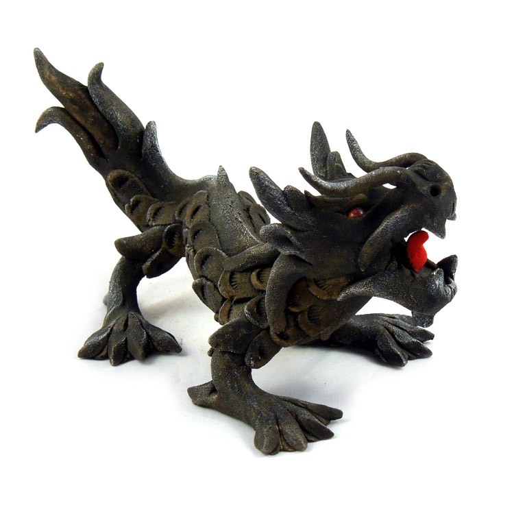 Chinesischer Drache mittelgroß schwarz