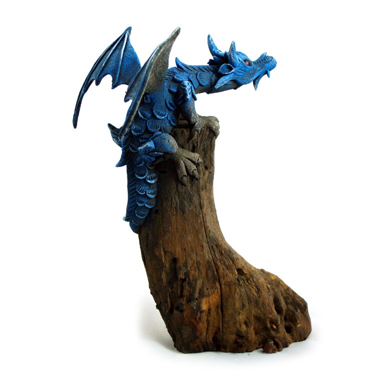 Europäischer Flügeldrache groß blau