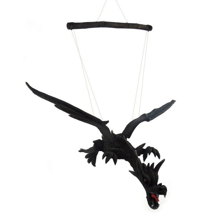 Flugdrache klein schwarz