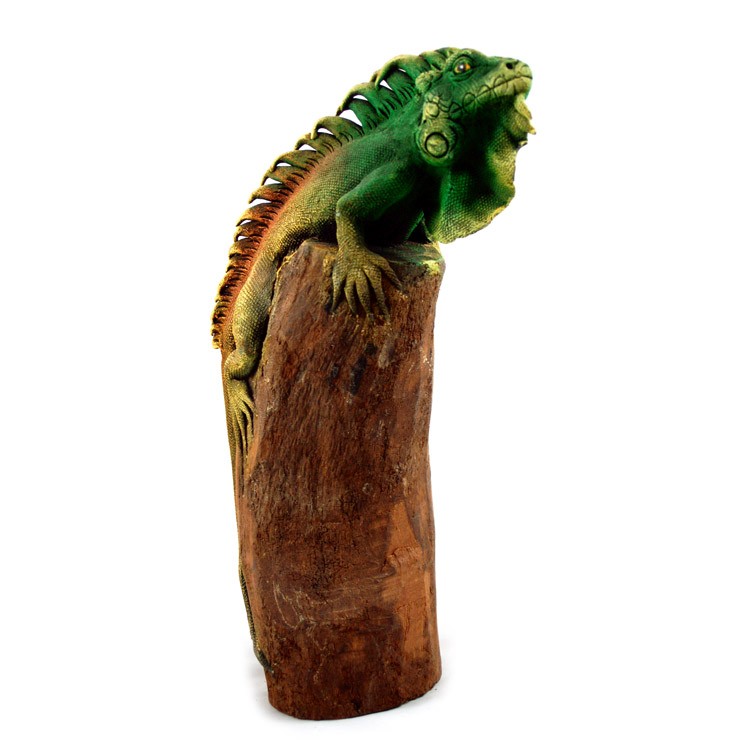 Leguan stehend bunt