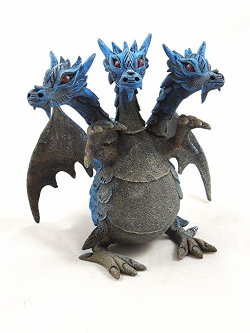 Dreikopfdrache blau