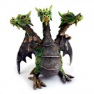 Dreikopfdrache antikgrün