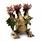 Dreikopfdrache bunt