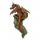 Wanddrache antikbraun