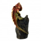 Mexikanischer Leguan stehend rot