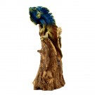 Leguan stehend blau