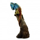 Leguan stehend blau