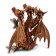 Dreikopfdrache antikbraun