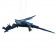 Flugdrache klein blau